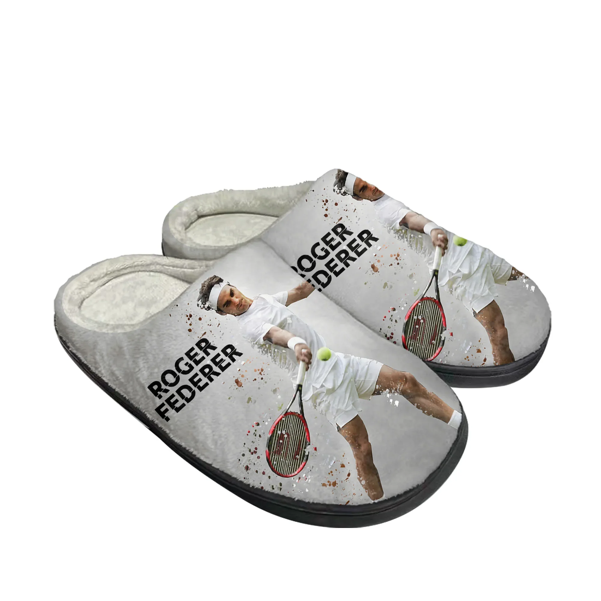 Women Shoes Tennis - Kapcie tenisowe King Federer, domowe, bawełniane,