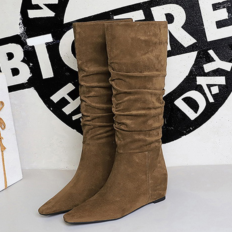 Knee High Boots Women - BIGTREE Nowe Jesienno-Zimowe Wkładki do Butów