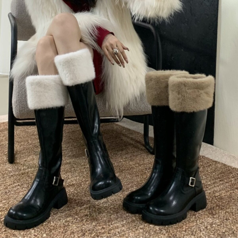 Damskie kozaki za kolano, ozdo – Knee High Boots Women recenzja i cena
