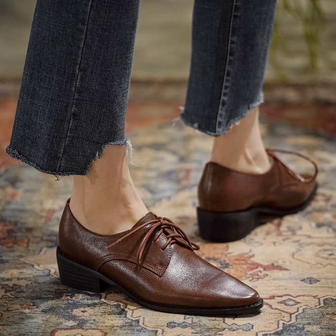 LIHUAMAO – damskie buty ze skó – Oxford Lace Up Women recenzja i cena