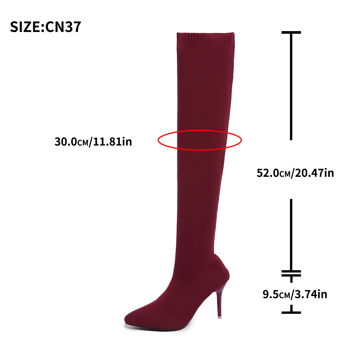Damskie botki za kolano, cienk – Sock Boot Women recenzja i cena
